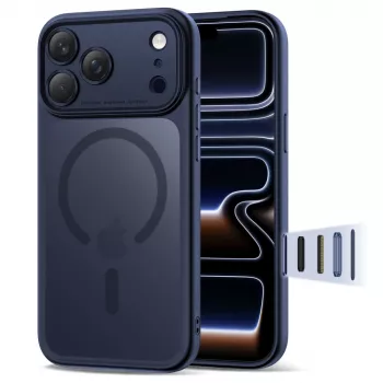 TECH-PROTECT MAGPEAK MAGSAFE CC IPHONE 17 PRO MATTE DEEP BLUE