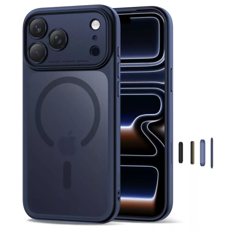TECH-PROTECT MAGPEAK MAGSAFE CC IPHONE 17 PRO MATTE DEEP BLUE