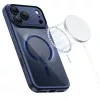 TECH-PROTECT MAGPEAK MagSafe Hybrid Case für Apple iPhone 17 Pro, Deep Blue/Clear