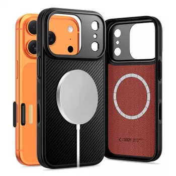 TECH-PROTECT KEVLAR ARAMID CC MAGSAFE IPHONE 17 PRO MAX BLACK