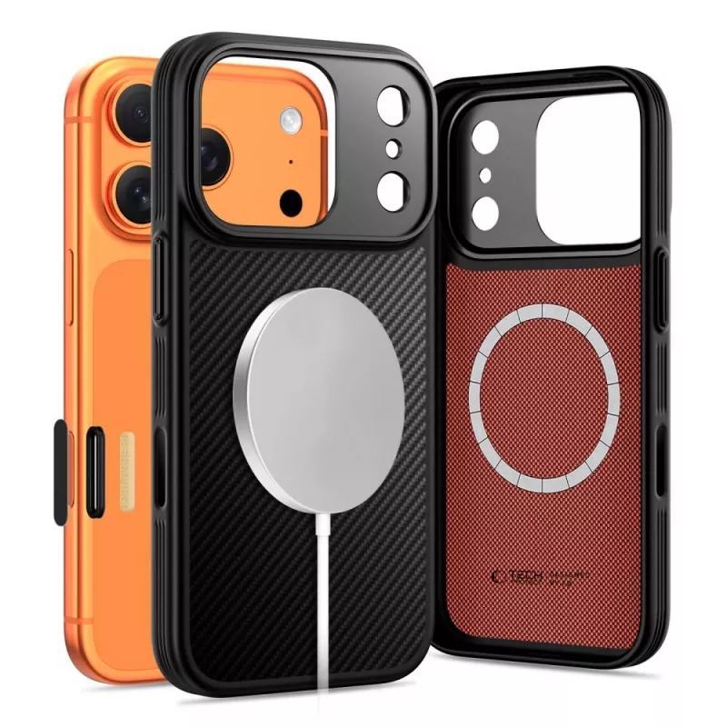 TECH-PROTECT KEVLAR ARAMID CC MAGSAFE IPHONE 17 PRO BLACK