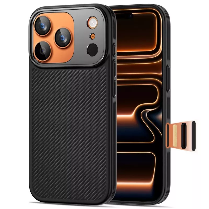 TECH-PROTECT KEVLAR ARAMID CC MAGSAFE IPHONE 17 PRO BLACK