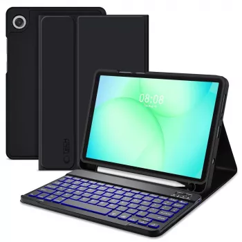 Tech-Protect SC PEN + KB Case für Samsung Galaxy Tab A9 / A11 8,7 inch X110 / X115 / X133 / X135, Schwarz