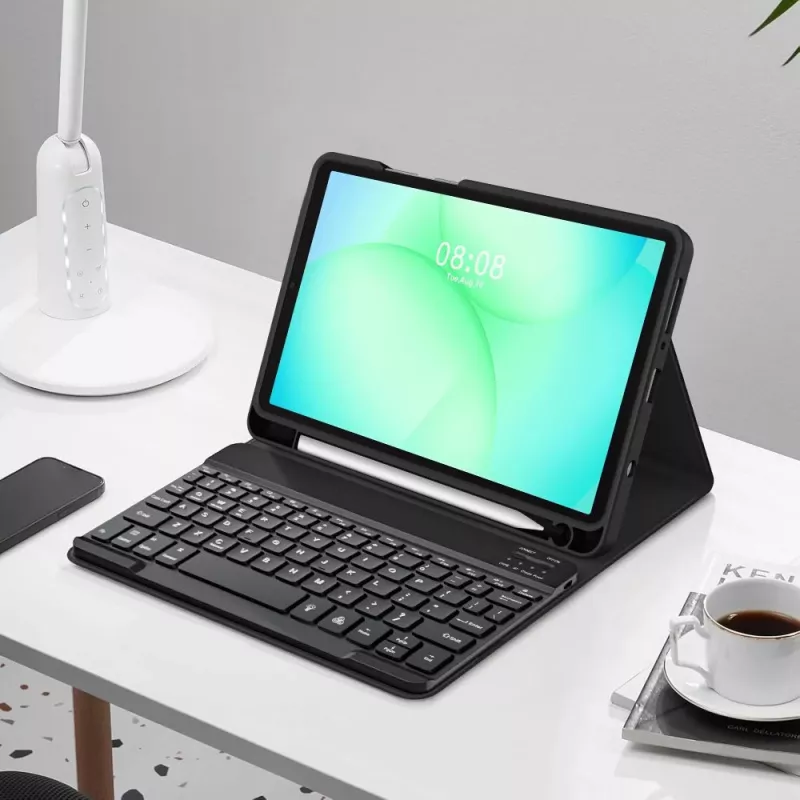 Tech-Protect SC PEN + KB Case für Samsung Galaxy Tab A9 / A11 8,7 inch X110 / X115 / X133 / X135, Schwarz