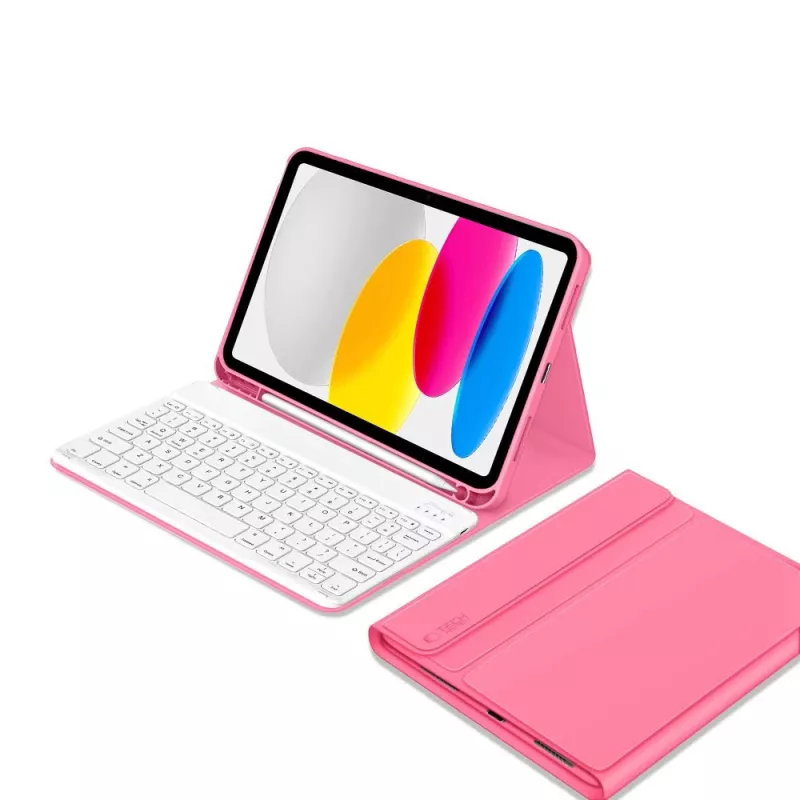 Tech-Protect SC Pen + Keyboard Case für iPad 10,9 Zoll (10. Generation, 2022) / 11 Zoll (2025) - Magenta