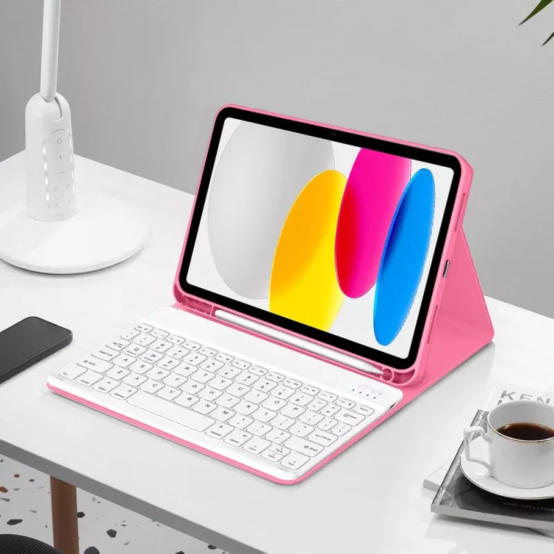 Tech-Protect SC Pen + Keyboard Case für iPad 10,9 Zoll (10. Generation, 2022) / 11 Zoll (2025) - Magenta