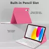 Tech-Protect SC Pen + Keyboard Case für iPad 10,9 Zoll (10. Generation, 2022) / 11 Zoll (2025) - Magenta