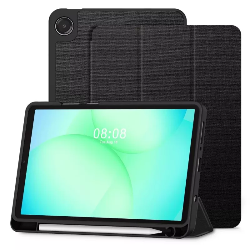 Tech-Protect SC PEN Canvas Case für Samsung Galaxy Tab A9 / A11 8,7 Zoll X110 / X115 / X133 / X135, Schwarz
