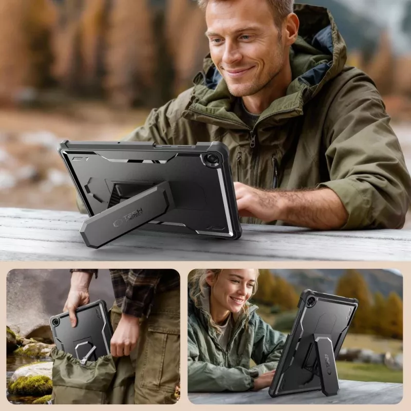 Tech-Protect Kevlar PRO Case für Samsung Galaxy Tab A9+ / A11+ PLUS 11.0 X210/X215/X216/X230/X235/X236 Schwarz