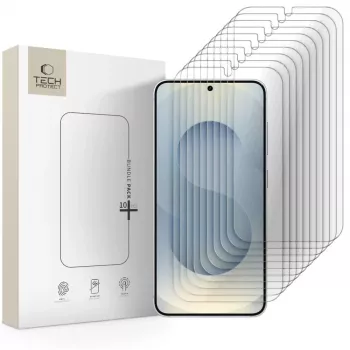 TECH-PROTECT Tempered Glass Screen Protector Bundle 10-Pack für Samsung Galaxy S24 / S25 Clear
