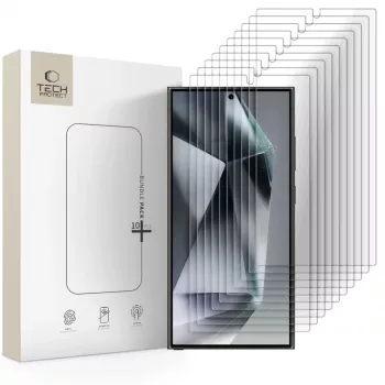 TECH-PROTECT Tempered Glass Screen Protector Bundle 10-Pack für Samsung Galaxy S24 Ultra Clear
