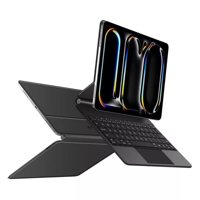 Tech-Protect SC Magnetic + Keyboard Case für iPad Pro 11 inch 5./6. Generation 2024-2025, Schwarz