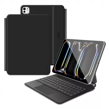 Tech-Protect SC Magnetic + Keyboard Case für iPad Pro 13 inch 7/8 2024-2025, Schwarz