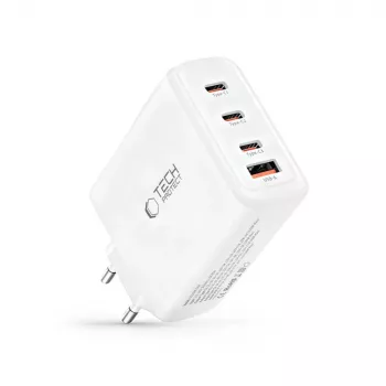 TECH-PROTECT NC140W-GAN 4-Port Netzwerkladegerät PD 140W / QC3.0 Weiß