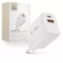 TECH-PROTECT NCA45W-GAN 2-Port Netzwerkladegerät PD 45W / QC3.0 Weiß