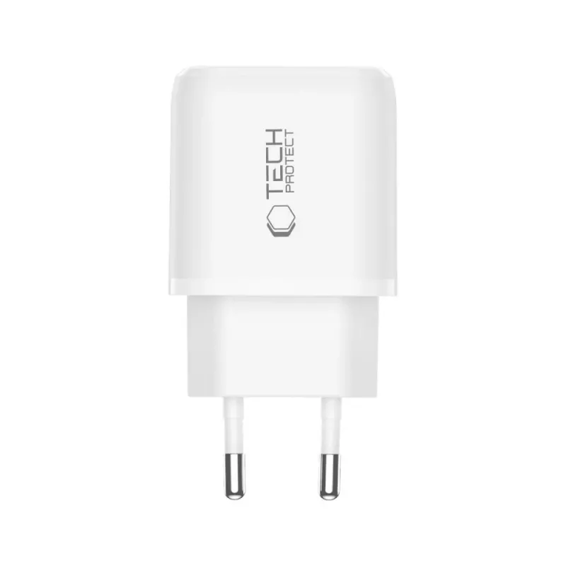TECH-PROTECT NCA45W-GAN 2-Port Netzwerkladegerät PD 45W / QC3.0 Weiß