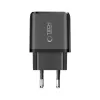 TECH-PROTECT NCA45W-GAN 2-Port Netzwerk-Ladegerät PD 45W / QC3.0 + USB-C Kabel Schwarz