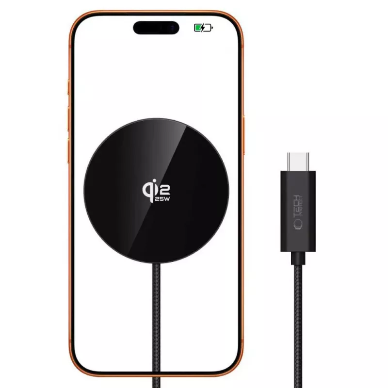 TECH-PROTECT A50 Magnetic MagSafe Wireless Charger 25W Qi2.2 Black