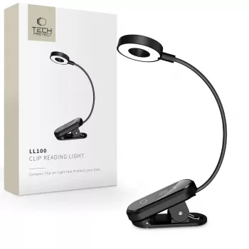 TECH-PROTECT LL100 Clip-Leseleuchte Schwarz