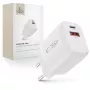 TECH-PROTECT NCA65W-GAN 2-Port Netzwerkladegerät PD 65W / QC3.0 Weiß