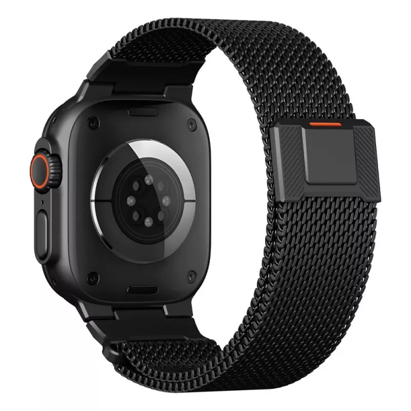Tech-Protect Milano Vanguard für Apple Watch 8 / 9 / 10 / 11 / SE / Ultra (44 / 45 / 46 / 49 mm) Schwarz
