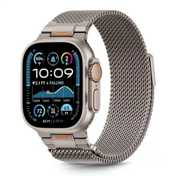 Tech-Protect Milano Vanguard für Apple Watch 8 / 9 / 10 / 11 / SE / Ultra (44 / 45 / 46 / 49 mm) Silber