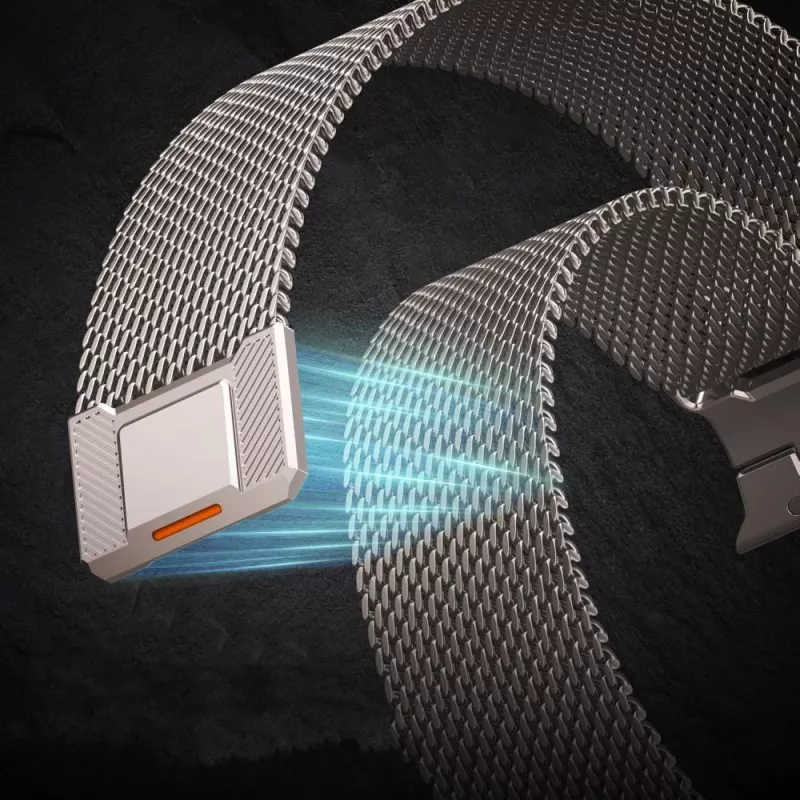 Tech-Protect Milano Vanguard für Apple Watch 8 / 9 / 10 / 11 / SE / Ultra (44 / 45 / 46 / 49 mm) Silber