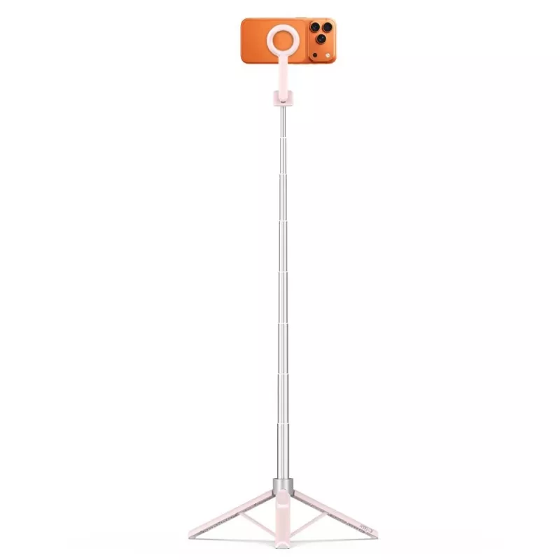 TECH-PROTECT L10S MagSafe Bluetooth Selfie Stick Tripod Pink/Grey