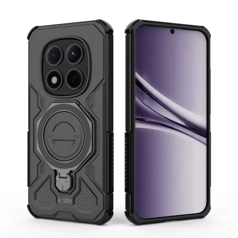 Tech-Protect Tacticstand Magsafe Case für Xiaomi Poco M8 Pro / Redmi Note 15 Pro+ Plus 5G, Matt Schwarz