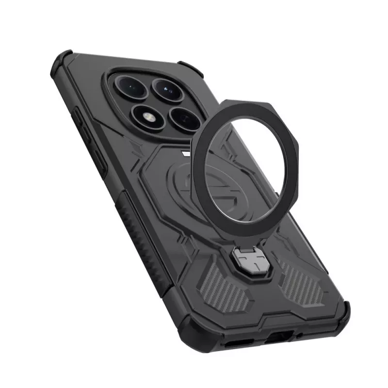 Tech-Protect Tacticstand Magsafe Case für Xiaomi Poco M8 Pro / Redmi Note 15 Pro+ Plus 5G, Matt Schwarz
