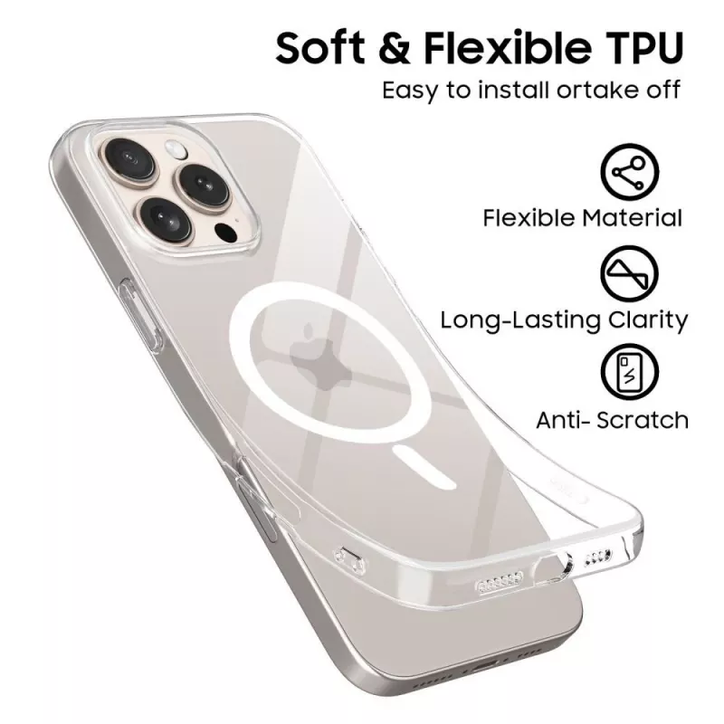 Tech-Protect Flexair MagSafe Case für iPhone 16E/17E, Clear