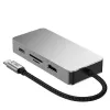 TECH-PROTECT HB05 9-in-1 USB-C Hub Adapter mit USB 2.0, USB 3.0, HDMI 4K 60Hz, SD/TF, PD 100W, RJ45 Gigabit Ethernet, Space Grey