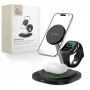 Tech-Protect QI15W-A46 3IN1 MagSafe Wireless Charging Station Black