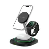 Tech-Protect QI15W-A46 3IN1 MagSafe Wireless Charging Station Black