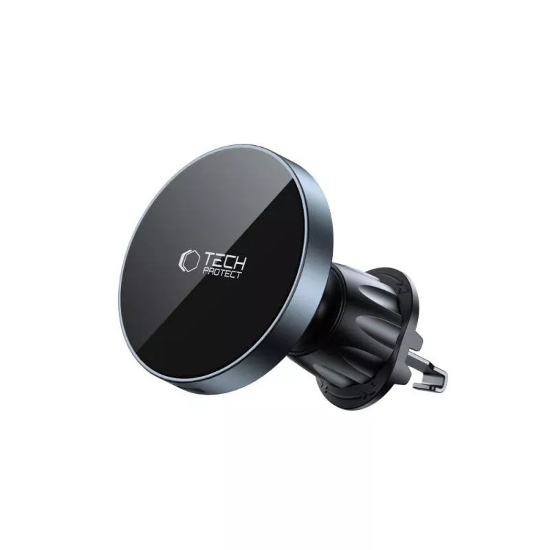 TECH-PROTECT MM15W-V5 Magnetic MagSafe Dashboard & Vent Car Mount Wireless Charger 15W Black/Black