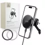 TECH-PROTECT MM15W-V5 Magnetic MagSafe Stable Vent Car Mount Wireless Charger 15W Black/Black