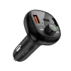 TECH-PROTECT CC06 3-Port Auto-Ladegerät PD 72W + FM-Transmitter Bluetooth Schwarz