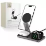 TECH-PROTECT QI15W-A47 3IN1 Magnetic MagSafe Wireless Charger Black