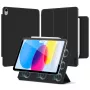 Tech-Protect Smartcase Magnetic Case für iPad 10,9 Zoll (10. Generation 2022) / iPad 11 Zoll (2025) - Schwarz