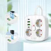 TECH-PROTECT PCS3X4 Steckdosenleiste 2 USB & 2 Type-C & 3 Steckdosen 200cm Weiß
