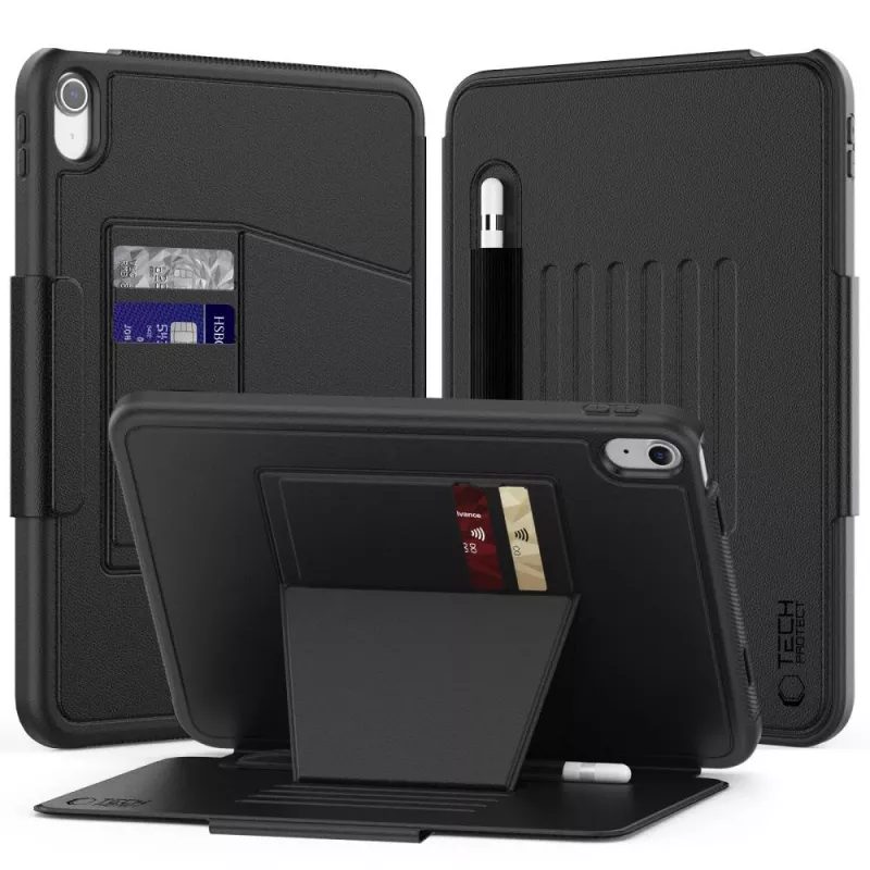 Tech-Protect SC Pen Armor Case für iPad 10,9 inch 10. Gen (2022) / iPad 11 inch 11. Gen (2025) - Schwarz