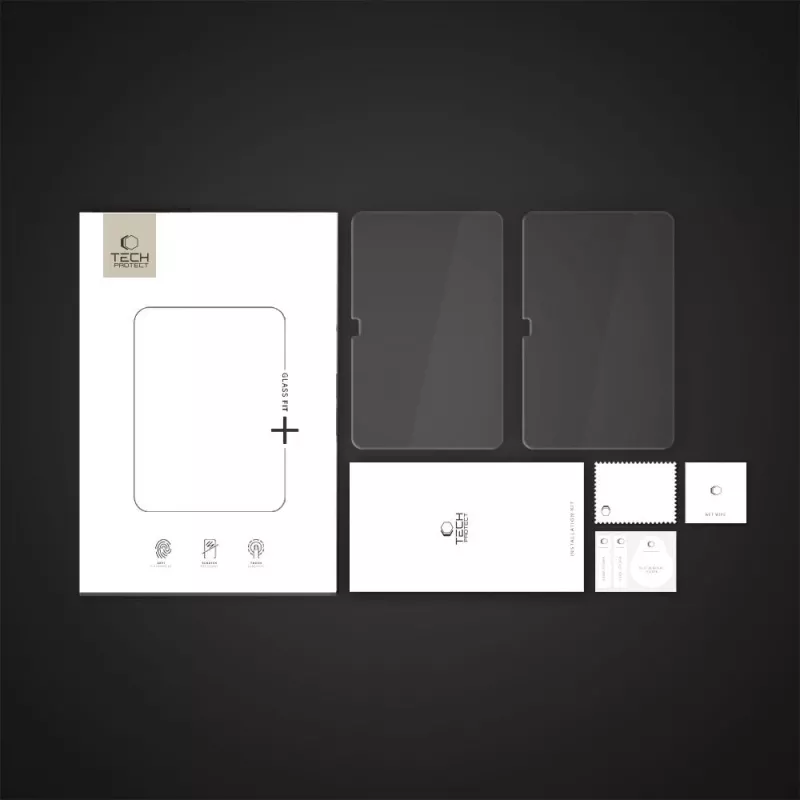 Tech-Protect Glass Fit+ Panzerglas-Displayschutzfolie für Samsung Galaxy Tab S10 FE+ 13.1 X620 / X626B – Transparent – 2er-Pack