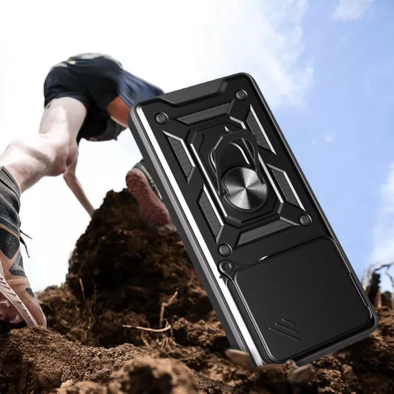 Tech-Protect Camshield Pro Case für Xiaomi Redmi Note 14 4G, Matt Schwarz