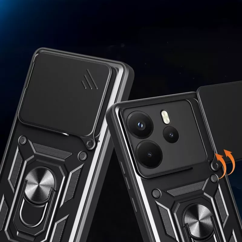 Tech-Protect Camshield Pro Case für Xiaomi Redmi Note 14 4G, Matt Schwarz
