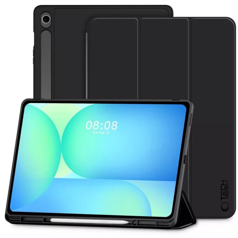 Tech-Protect SC Stifttasche für Samsung Galaxy Tab S10 FE+ 13.1 X620 / X626B, Schwarz
