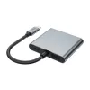 TECH-PROTECT HB08 Hub Adapter 4-in-1 USB-C + USB 2.0 + 2x HDMI 4K 60Hz Space Grey