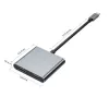 TECH-PROTECT HB08 Hub Adapter 4-in-1 USB-C + USB 2.0 + 2x HDMI 4K 60Hz Space Grey