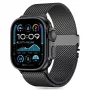 TECH-PROTECT MILANO Apple Watch 8 / 9 / 10 / 11 / SE / Ultra (44 / 45 / 46 / 49 mm) Black Stainless Steel Mesh Milanese Loop Strap