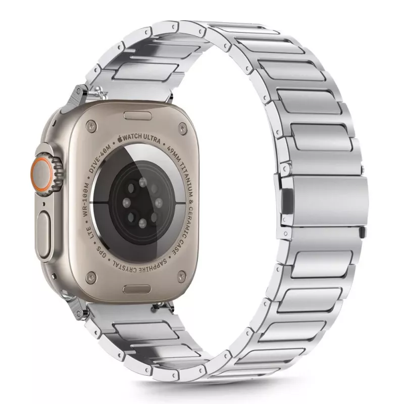 TECH-PROTECT STAINLESS CLASSIC APPLE WATCH 8 / 9 / 10 / 11 / SE / ULTRA (44 / 45 / 46 / 49 MM) SILBER