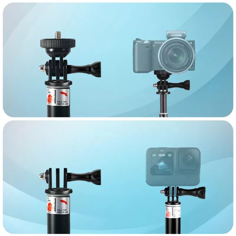 Tech-Protect GA100 Teleskop-Einbeinstativ und Selfie-Stick für GoPro